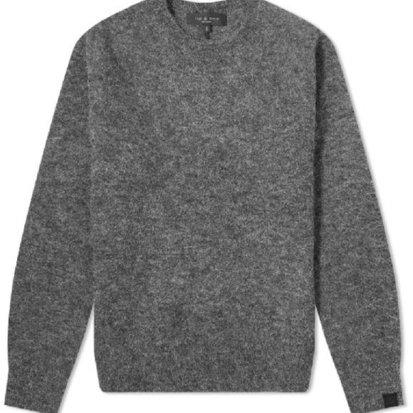 [RAG & BONE] Arnie Grey Alpaca-blend Jumper - Picture 4 of 6